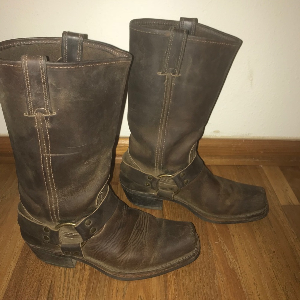 Frye harness boots